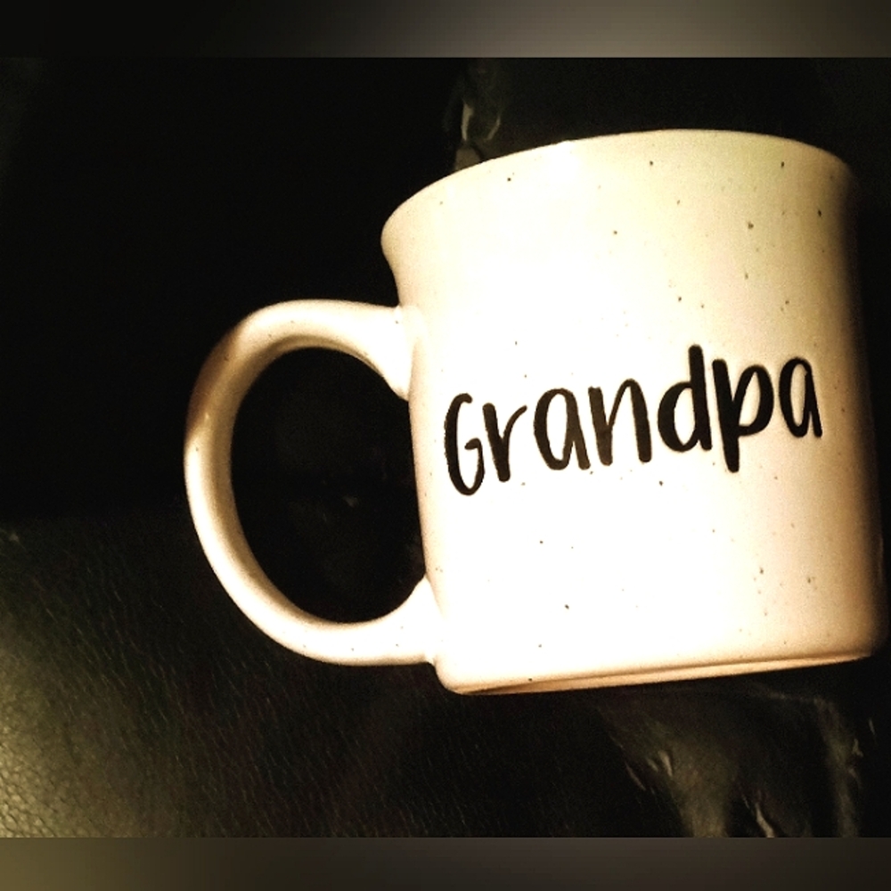 ☕ Large Speckled Mug for Grandpa ☕